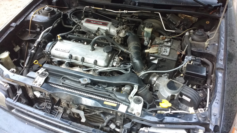 Did the plug wire and distributor cap/rotor earlier today. Also amazingly clean engine bay for $300